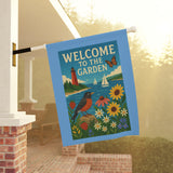 Great Lakes Garden Welcome Banner – “Harbor & Harmony” Garden Welcome Banner, Decorative Garden Flag, Home and Yard Decor, Spring and Summer Decor, Outdoor Welcome Sign