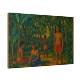 Gauguin Inspired Tropical Forest with Islanders