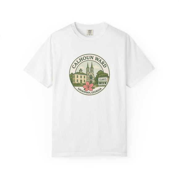 Calhoun Ward Logo T-shirt, Unisex Garment-Dyed Tee, Unique Souvenir - Wards of Savannah series