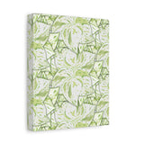 Snow Queen Pothos Pattern Canvas Print – Botanical Wall Art