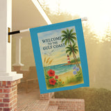 Welcome to the Gulf Coast – Where Sunshine Meets the Sea - Beach Decor, Patio Sign, Outdoor Decoration, Gulf Coast Theme