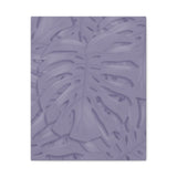 Violet Monstera Canvas Print – Botanical Wall Art