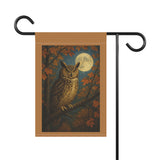 Autumn Owl with Full Moon Garden Banner