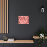 Graptosedum California Sunset Succulent Pattern Canvas Print – Botanical Wall Art