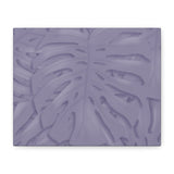 Violet Monstera Canvas Print – Botanical Wall Art