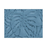 Cerulean Blue Monstera Canvas Print – Botanical Wall Art
