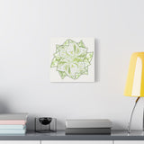 Snow Queen Pothos Canvas Print – Botanical Wall Art