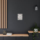 Echeveria Violet Queen Succulent Pattern Canvas Print – Botanical Wall Art
