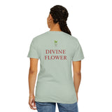 Dianthus Floral T-Shirt | Flower of the Gods Design | Unisex Garment-Dyed Tee