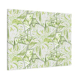 Snow Queen Pothos Pattern Canvas Print – Botanical Wall Art
