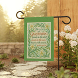 The Glory of Gardening - Alfred Austin Quote, Garden & House Banner, Outdoor Decor, Gardening Flag, Floral Home Accent, Nature Lover Gift