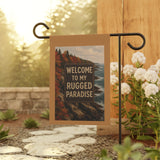 Welcome to My Rugged Paradise, Maine Coast Autumn Garden Banner