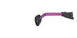Purple Dramm 16 Inch Kaleidoscope Rain Wand with black grips on a white background