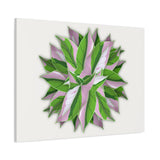 Syngonium Tricolor Pattern Canvas Print – Botanical Wall Art