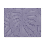 Violet Monstera Canvas Print – Botanical Wall Art