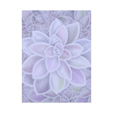 Graptopetalum Murasaki Succulent Pattern Canvas Print – Botanical Wall Art