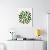 Syngonium Tricolor Pattern Canvas Print – Botanical Wall Art