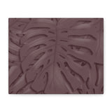 Merlot Monstera Canvas Print – Botanical Wall Art