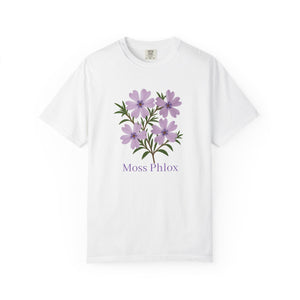 Moss Phlox Garden Flower T-Shirt - "Phlox Subulata" & "Sweet Dreams" Design