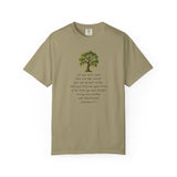 "Rooted in Faith" Live Oak Tee, Inspirational Garment-Dyed T-shirt for Faith & Growth