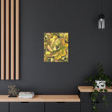 Noble Aeonium Succulent Pattern Canvas Print – Botanical Wall Art