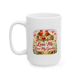 Love My Garden Ceramic Mug — Floral Heart Gardening Gift (11oz/15oz)