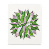 Syngonium Tricolor Pattern Canvas Print – Botanical Wall Art