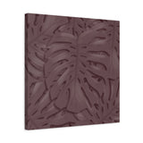 Merlot Monstera Canvas Print – Botanical Wall Art
