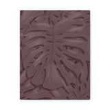 Merlot Monstera Canvas Print – Botanical Wall Art