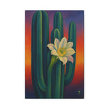 O’Keeffe Inspired Desert Cactus with Night Blooming Flower