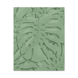 Sage Green Monstera Canvas Print – Botanical Wall Art