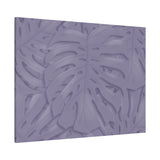 Violet Monstera Canvas Print – Botanical Wall Art