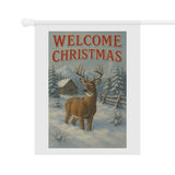 Welcome Christmas, Buck Deer Garden Banner