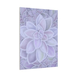 Graptopetalum Murasaki Succulent Pattern Canvas Print – Botanical Wall Art