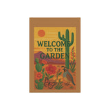 "Welcome to the Garden" – Where the Desert Blooms - Floral Garden Decor, Home Sweet Home Sign, Outdoor Flag for Garden Lovers, Welcome To The Garden
