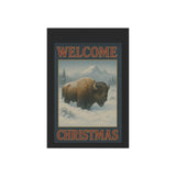 Welcome Christmas, Bison Wildlife Garden Banner