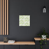 Snow Queen Pothos Pattern Canvas Print – Botanical Wall Art