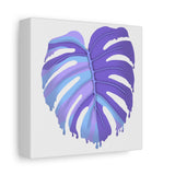 Purple Monstera Canvas Print – Botanical Wall Art