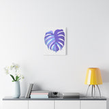 Purple Monstera Canvas Print – Botanical Wall Art