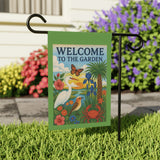 Lowcountry Garden Welcome Banner – “Sunrise on the Marsh” - Floral Outdoor Decor, Gardening Gift, Butterfly Garden Sign, Home & Patio Decor