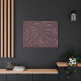 Merlot Monstera Canvas Print – Botanical Wall Art