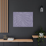Violet Monstera Canvas Print – Botanical Wall Art