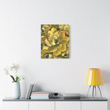 Noble Aeonium Succulent Pattern Canvas Print – Botanical Wall Art