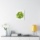 Philodendron Brasil Canvas Print – Botanical Wall Art