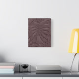 Merlot Monstera Canvas Print – Botanical Wall Art