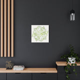 Snow Queen Pothos Canvas Print – Botanical Wall Art