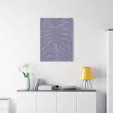 Violet Monstera Canvas Print – Botanical Wall Art