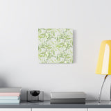 Snow Queen Pothos Pattern Canvas Print – Botanical Wall Art