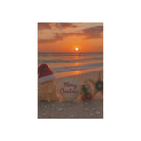 Merry Christmas Beach Garden Flag