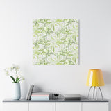 Snow Queen Pothos Pattern Canvas Print – Botanical Wall Art